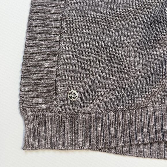 Lululemon Forward Flow Cape Womens One Size Asymmetrical Hem Wrap Pullover Gray - Picture 10 of 12